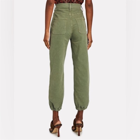 MOTHER The Wrapper Patch Springy Ankle Jeans, Green, size 23 - Picture 3 of 9